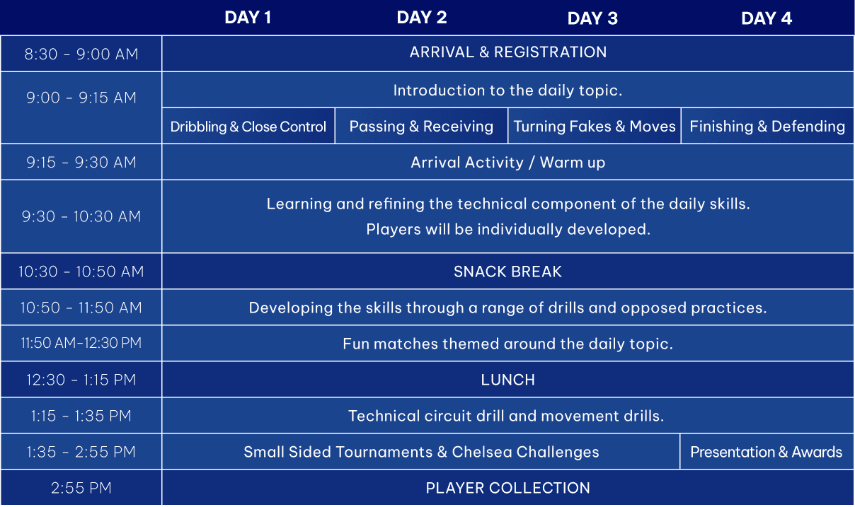 Day Camp Schedule